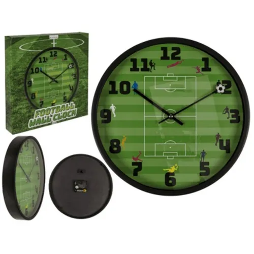 Wanduhr Fußball 30x30x4,5cm
