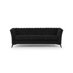 S-STYLE Chesterfield Einzelsofa Wilhelm in schwarz von S-STYLE