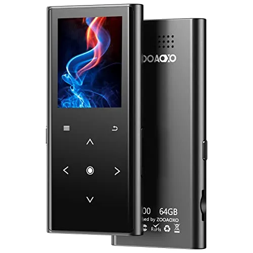 ZOOAOXO 64GB MP3-Player mit Bluetooth 5.2