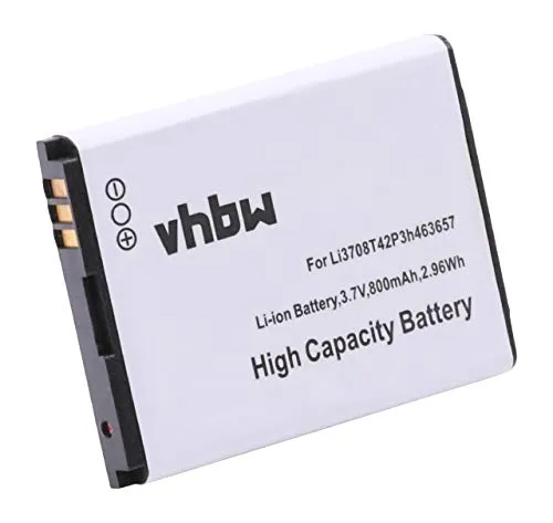 vhbw 1x Akku kompatibel mit AT&T Z221 Handy Smartphone Telefon (800 mAh, 3,8 V, Li-Ion)