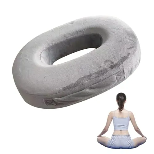Sporgo Orthopädisches Sitzkissen: Memory Foam Steißbeinkissen Rund, Ergonomisches Steißbeinkissen, Auto Sofa Bürostuhl Sitzkissen für Steißbein Hämorrhoiden Schmerzen Lindern, Durchblutung Fördern