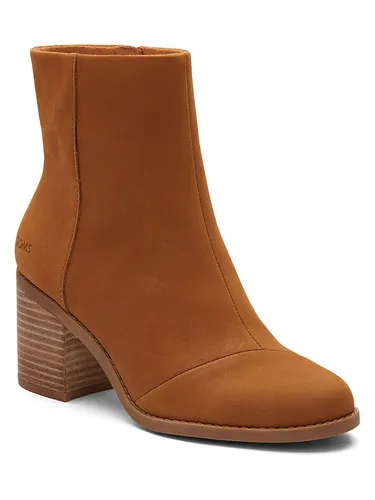 TOMS Damen Evelyn Halblange Stiefel, braun (tan), 40 EU - Wanderschuhe mit hochwertigem Leder-Obermaterial und bequemem Textil-Innenfutter, ideal für Outdoor-Abenteuer und städtische Erkundungen.