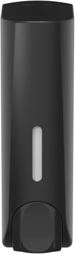 ILIKEPOW Seifenspender Wandbefestigung, 350 ml Flüssigseifenspender Duschgelspender Badezimmer Duschgel Waschmittel Shampoo Flasche Kunststoff für Küche Bad Hotel Zuhause Schwarz