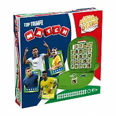 Winning Moves Weltfussballstars Top Trumps Match - Strategiespiel für Fußballfans - Würfelspiel mit spannenden Fußballstars, fördert strategisches Denken und macht jedes Spiel zum Erlebnis für die ganze Familie.