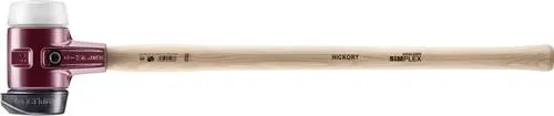 Halder SIMPLEX 3027.281 Vorschlaghammer 3220g - Ergonomischer Vorschlaghammer mit mittelhartem Gummi-Einsatz für hohe Schlagkraft und Langlebigkeit, ideal für vielseitige Anwendungen im Handwerk.