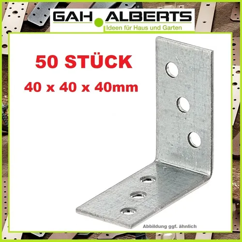 GAH Alberts Winkelverbinder 40x40mm – Stabilität für Ihre Projekte - Der GAH Alberts Winkelverbinder 40x40x40mm ist ideal für stabile Konstruktionen. Mit 8 Löchern und 2mm Schraubgröße bietet er Flexibilität und Langlebigkeit im Möbelbau und Handwerk. Vertrauen Sie auf Qualität!