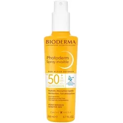 Bioderma Photoderm Spray SPF 50+ - Hochwirksamer Sonnenschutzspray mit sehr hohem UVA- und UVB-Schutz, der die Selbstschutzfähigkeiten der Haut stärkt und lichtbedingter Hautalterung vorbeugt. Ideal für empfindliche Haut.