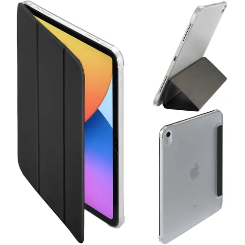 hama Fold Clear Tablet-Hülle für Apple iPad 10. Gen (2022) schwarz - optimaler Schutz mit Magnetverschluss und praktischer Standfunktion