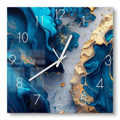 DEQORI Glasuhr in blau von DEQORI