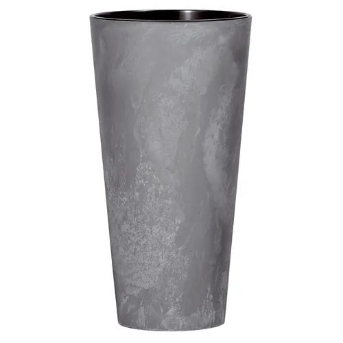 Übertopf Ø 25 cm Betonoptik Hoch Grau Blumentopf Kunststoff Blumenkübel Schiefer