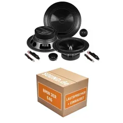 Musway ME6.2C Einbaupaket für BMW 3er E46 Touring/Kombi - Komplettset für den Lautsprecher-Einbau in Ihrem BMW 3er E46 (1998-2007). Mit 2x Tief-Mitteltöner und 2x Hochtöner für verbesserten Klang. Einfacher Austausch dank mitgeliefertem Zubehör.