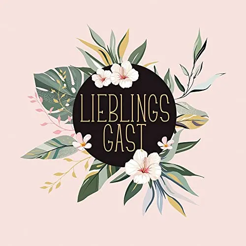 PPD Papierserviette 20 Servietten Lieblingsgast by Art 33x33cm, (20 St)