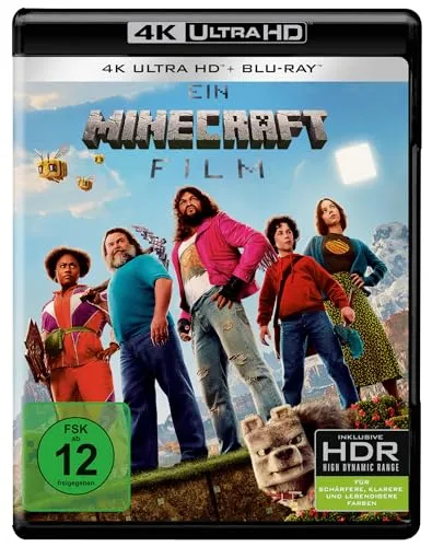 Vorbestellung: Ein Minecraft Film - 4K Ultra HD + Blu-ray - Filme in 4K Ultra HD, ideal für Fans des Spiels; Veröffentlichung am 03.07.2025, enthält sowohl die Blu-ray als auch die 4K-Version.