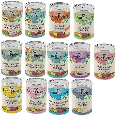 Landfleisch 48 x 400g Dosen Nassfutter