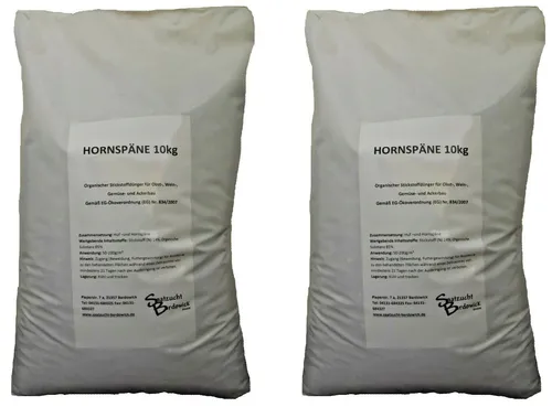 Hornspäne 20 Kg Organischer Naturdünger Blumendünger Gemüsedünger Bio 2 x 10 kg