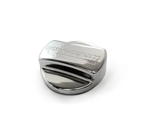 Systemceram Excenterbetätigung Edelstahl glänzend rund 00786 - Zubehör - Küchenspülen, eleganter Bedienknebel aus glänzendem Edelstahl für eine einfache und stilvolle Handhabung.