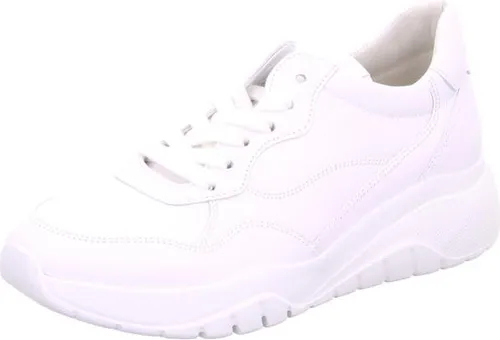 Gabor Damen Halbschuh in Weiß, Größe 6 - Sneaker aus Glattleder mit Schnürverschluss, ideal für mehr Tragekomfort dank Wechselfußbett und Best Fitting Innensohle.