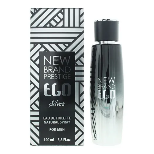 New Brand Ego Silver For Men Eau De Toilette 100ml For Men
