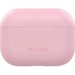 DECODED Silikonhülle für AirPods Pro 3 - Rosa, Kabelloses Laden unterstützt - Schütze deine AirPods Pro 3 stilvoll mit der DECODED Silikonhülle in Rosé. Hergestellt aus hochwertigem Silikon, bietet sie Kratz- und Stoßschutz und ist perfekt für kabelloses Laden geeignet.