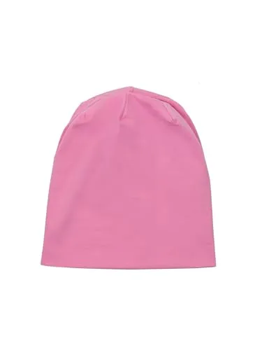SCHIETWETTER Accessoire Leichte Kinder- Beanie Mütze Unifarben, Übergangsmütze, dünne Kopfbedeckung, Logo-Print