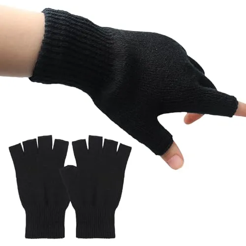 ZJCANGLIU Fingerlose Handschuhe für Herren und Damen