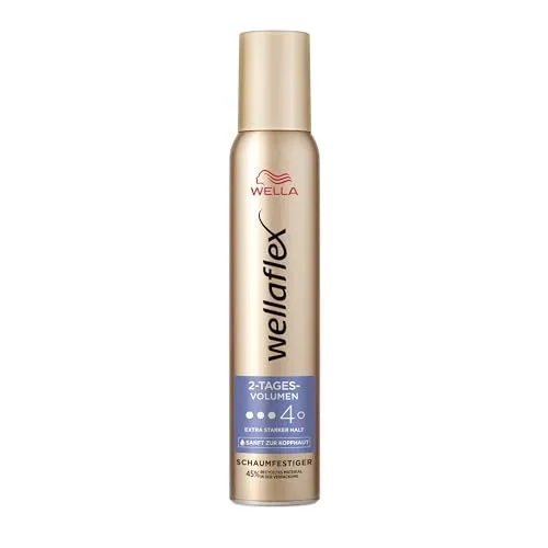 Wellaflex 2-Tages-Volumen Schaumfestiger 200ml in gold von Wellaflex