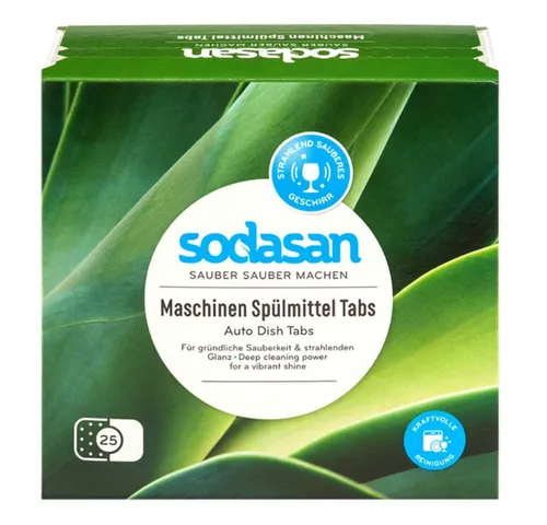 Sodasan Geschirrspültabs - 25 Stück Spülmaschinentabs