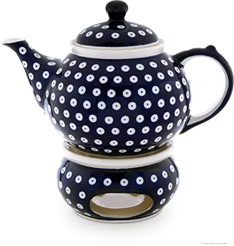 Kaffee- & Teekannen Blau von Bunzlauer Keramik