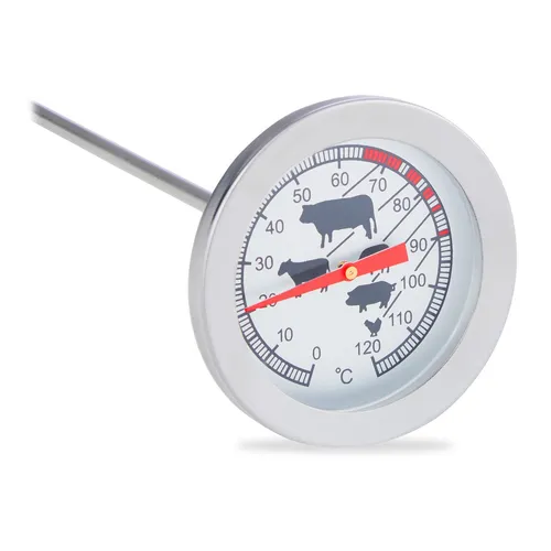 Einstichthermometer analog Grillthermometer Fleischthermometer Bratenthermometer