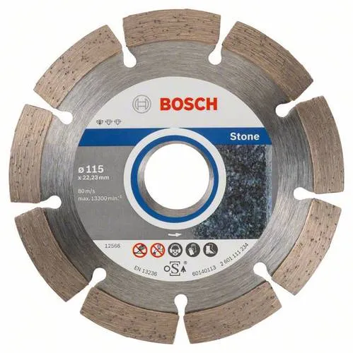 Bosch Accessories 2608603235 Diamanttrennscheibe 115mm - 10 Stück - Schneiden von Stein leicht gemacht: Die 115mm Diamanttrennscheibe überzeugt durch ihre optimierte Diamantmatrix für präzise Ergebnisse. Ideal für alle Steinarten!
