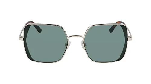 KARL LAGERFELD Damen KL340S Sonnenbrille, Goldfarben - Sonnenbrillen für Damen mit eleganter Metallstruktur und dezentem Karl-Logo. Die Gläser in überraschenden Farben bieten stilvollen UV-Schutz und sind ideal für modebewusste Frauen.
