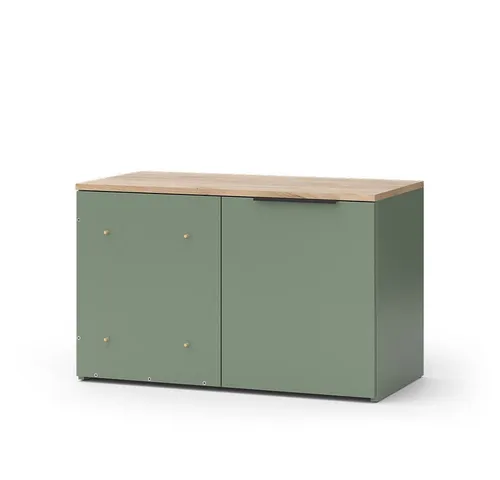 Vicco Highboard Wido, Grün/Sonoma, 80 x 50 cm in grün von Vicco