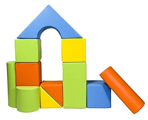 Velinda 11 Großbausteine Schaumstoffbausteine Schloss-Set