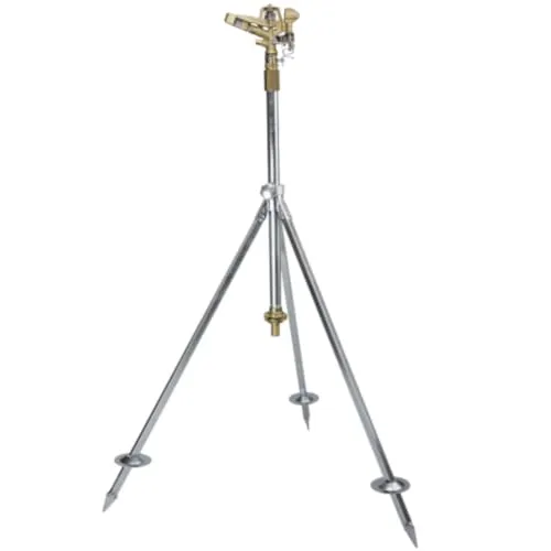 Preis-Zone Messing Sprinkler Rasensprenger Set mit Stativ - Sprinkler Set aus robustem Messing und Metall, ideal für präzise Bewässerung mit einer Reichweite von bis zu 35m. Perfekt für Gartenliebhaber!