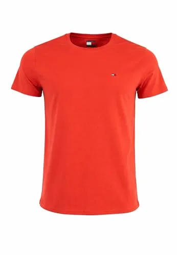 Tommy Jeans T-Shirt TJM ESSENTIAL SOLID TEE in Rot von Tommy Jeans