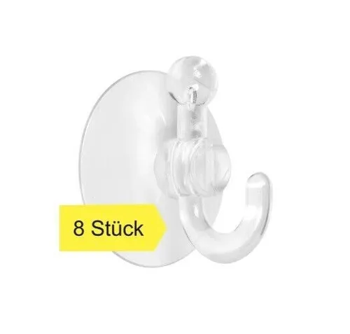 Stück Saugnapf mit Haken Kunststoff / Badezimmer / Fenster / Lichterkette 8