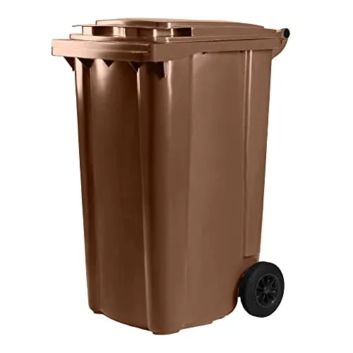 Bauer Mülltonne 240 Liter mit 2 Rädern und Deckel von Bauer