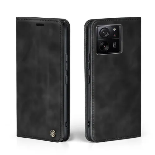 Handy Hülle für Xiaomi 13T / 13T Pro Klapp Magnet Smartphone Cover Case Schwarz