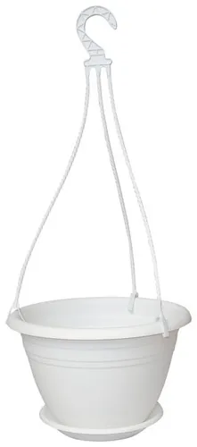 Hängeampel Galicia 25 cm weiß von Geli