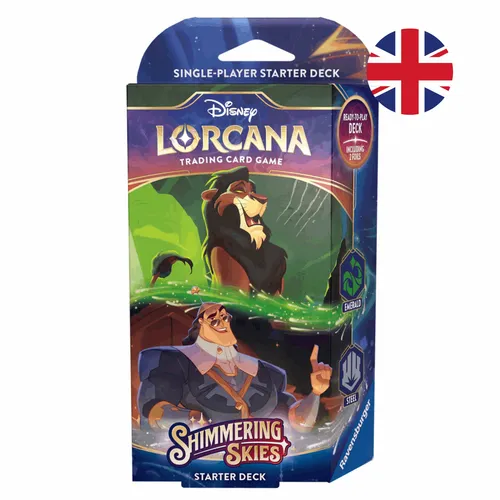 Disney Lorcana - Shimmering Skies: Starter Deck Emerald and Steel - Scar und Kro