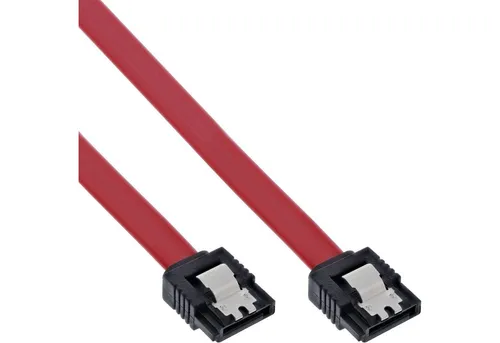Inline InLine® SATA Anschlusskabel, mit Sicherheitslasche, 0,7m Computer-Kabel
