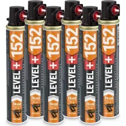 Gaskartusche 6Stk. Betonnagler 152mm von Level+