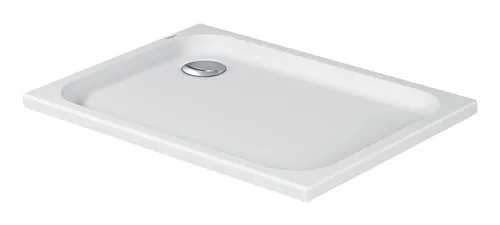 Duravit D-Code Rechteckduschwanne 1000 x 700 mm - Weiß - Hochwertige Duschwanne aus Sanitäracryl, rutschfest und pflegeleicht, ideal für moderne Badezimmer.