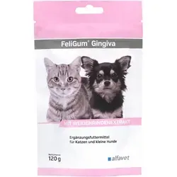 Feligum Gingiva Kaudrops für Katzen & kleine Hunde 120 g - effektive Zahnpflege-Snacks für gesunde Zähne und frischen Atem