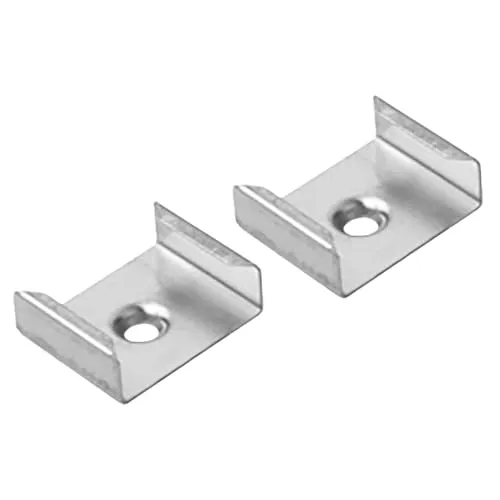 tktrading24 A19 LED Profil Schwarz mit Abdeckung - Premium 2x Halter metall