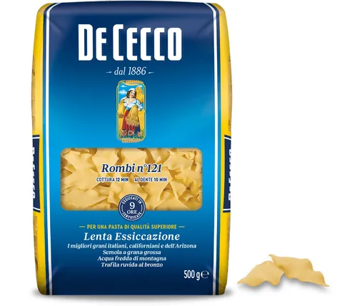 De Cecco Pasta 100% Italienisch Rombi n° 121 kurze Pasta 500g