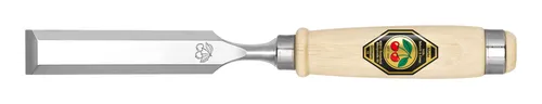 Kirschen Stechbeitel 35 mm mit Weißbuchenheft - Präzisionswerkzeug für Holzarbeiten, mit ergonomischem Weißbuchenheft für optimalen Komfort und Kontrolle.