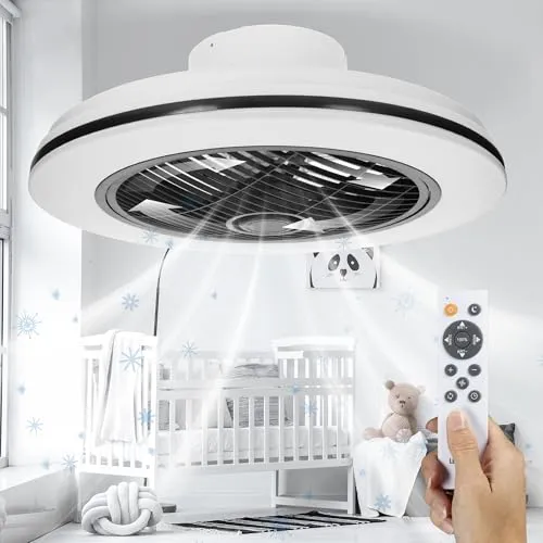 Leiser Deckenventilator mit Beleuchtung und Fernbedienung - Ventilator mit dimmbarer LED-Beleuchtung – ideal für Wohnräume. Sommer- und Wintermodus sorgen ganzjährig für ein angenehmes Raumklima.