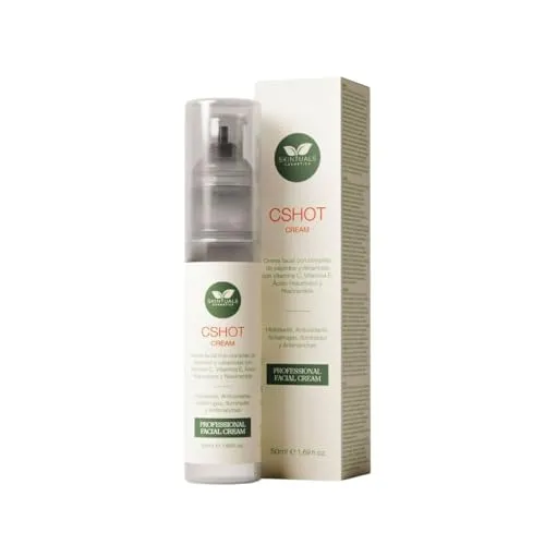 Feuchtigkeitsspendende Gesichtscreme mit Peptid- und Keramik-Komplex, Vitamin C, E, Hyaluronsäure, Niacinamid und Aloe Vera, 50 ml. Tiefenfeuchtigkeitsspendend, Antioxidans und Anti-Falten. Skintuals