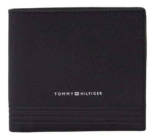 TOMMY HILFIGER TH Business CC and Coin Bifold Wallet Black